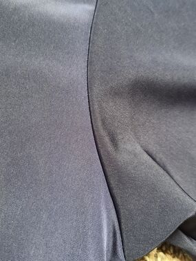 Classic Navy Satin-Look Dress Fabric